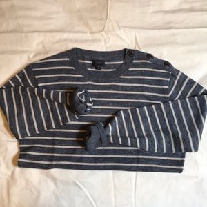 J.Crew Medium Shoulder Button Crewneck Sweater
